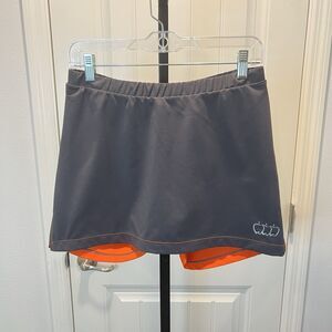 Skirt Goddess Skort Gray Elastic Waist Shorts Under Skirt Size Medium (IV)